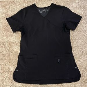 Urbane Black Women’s Scrub Top